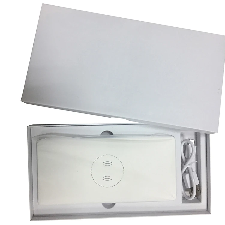 Hot selling PD18W multiple Ultra-thin Charger flashlight  Wireless Power Banks 10000mah with Rohs