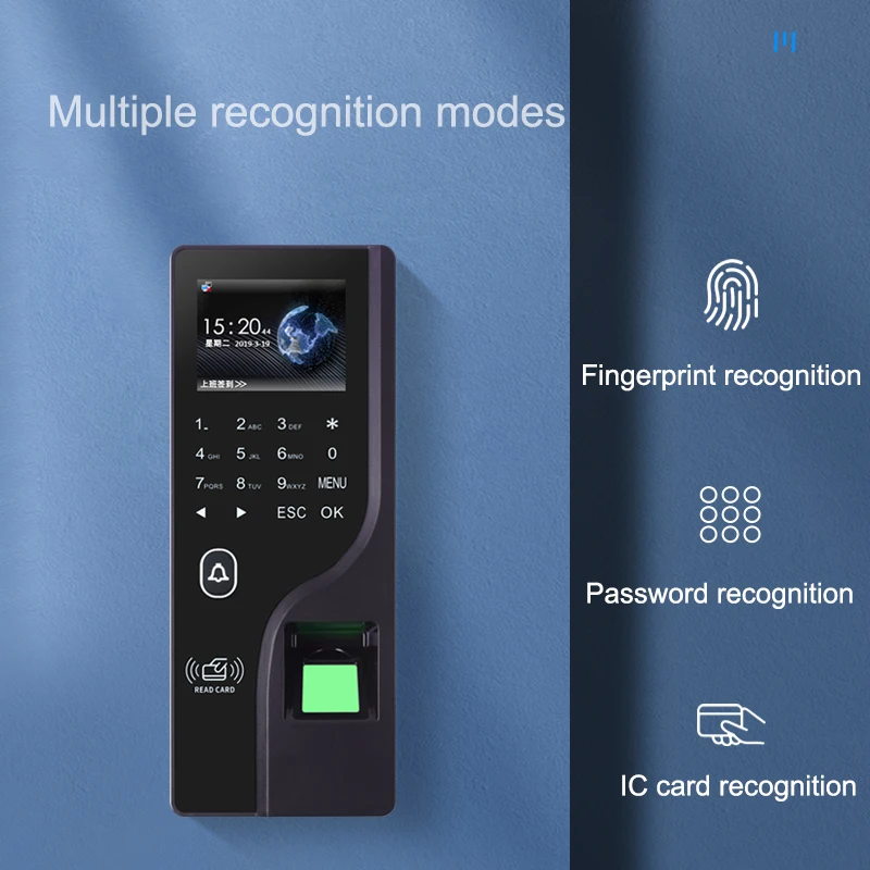 Doorbell Access Control School Attendance System Biometric Finger Print Time Attendance Machine