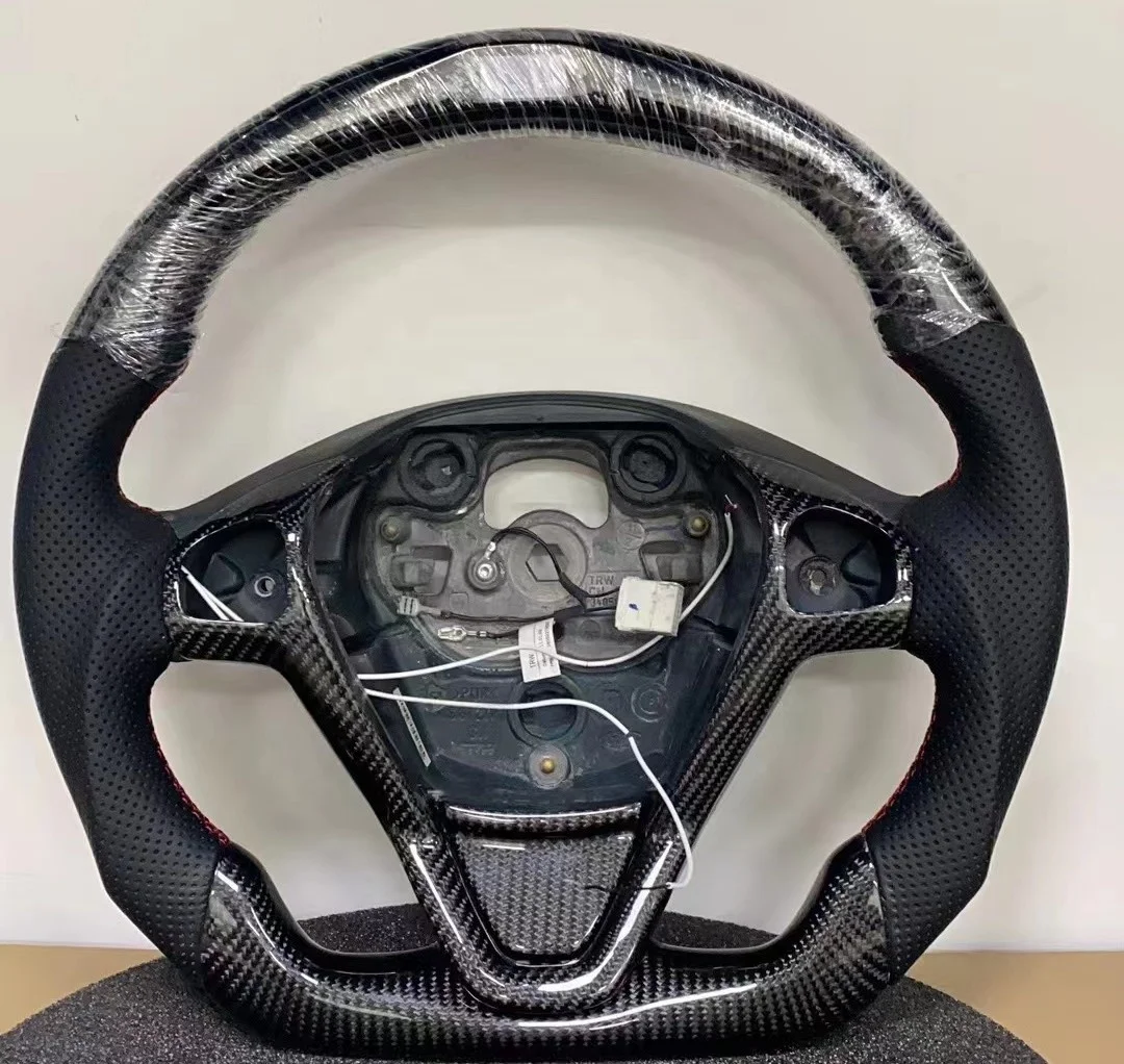 Custom Led Carbon Fiber Steering Wheel for 2016 ford fiesta ST MK7 MK7.5 with LED shift lights Steering Wheel 2009-2017