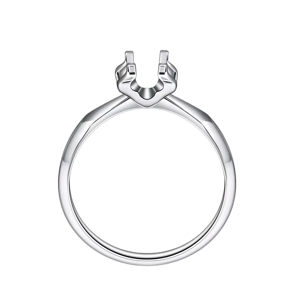 H&F Original Semi Mount Diamond Ring Jewelry Custom 9ct 14kt 18karat Gold Wedding Ring