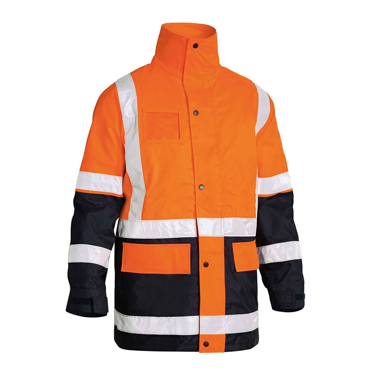 Factory Supply 5 In 1 Reflective Customized Hi Vis Heavy Duty Safety Jacket