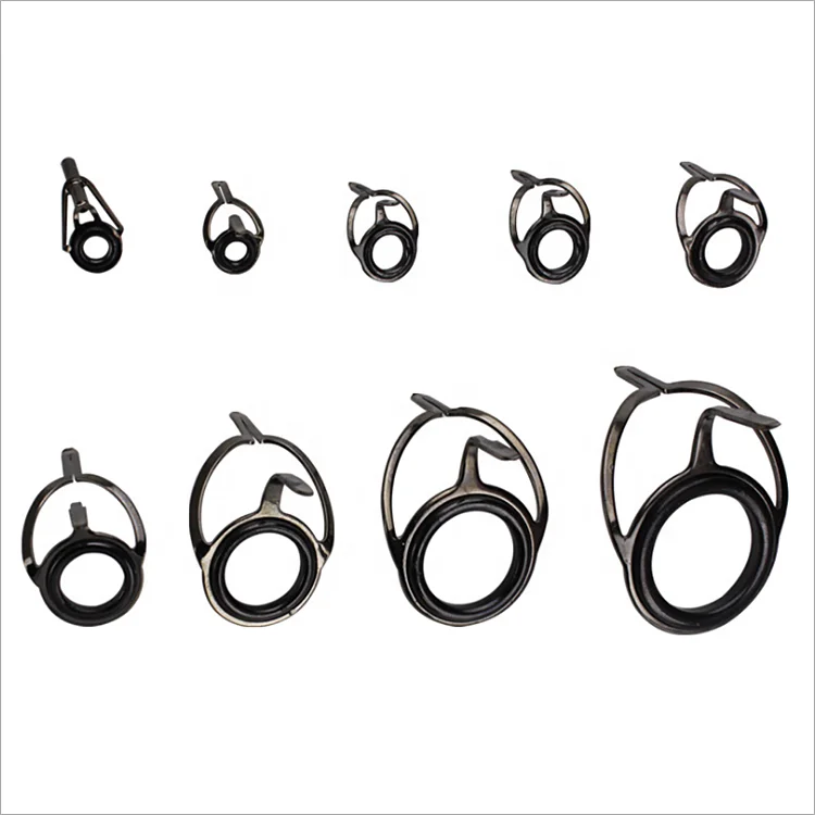 85pcs/box Fishing Rod Guide Ring Set Stainless Steel Guide Tip Eyes In Box Wire Loop Fishing Rod Accessories