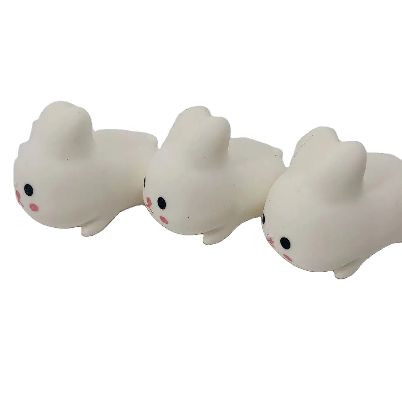 Bunny Stress Balls for Kids and Adults Cute Rabbit Dough Ball Sensory Fidget Toys for Easter Squeeze Ball Toys