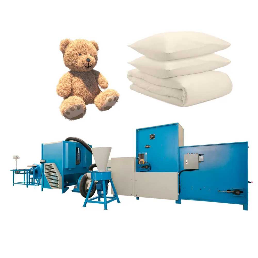 factory cheep price polyester Fiber Opening cotton Pillow making  Machine with Home Textile Production Line