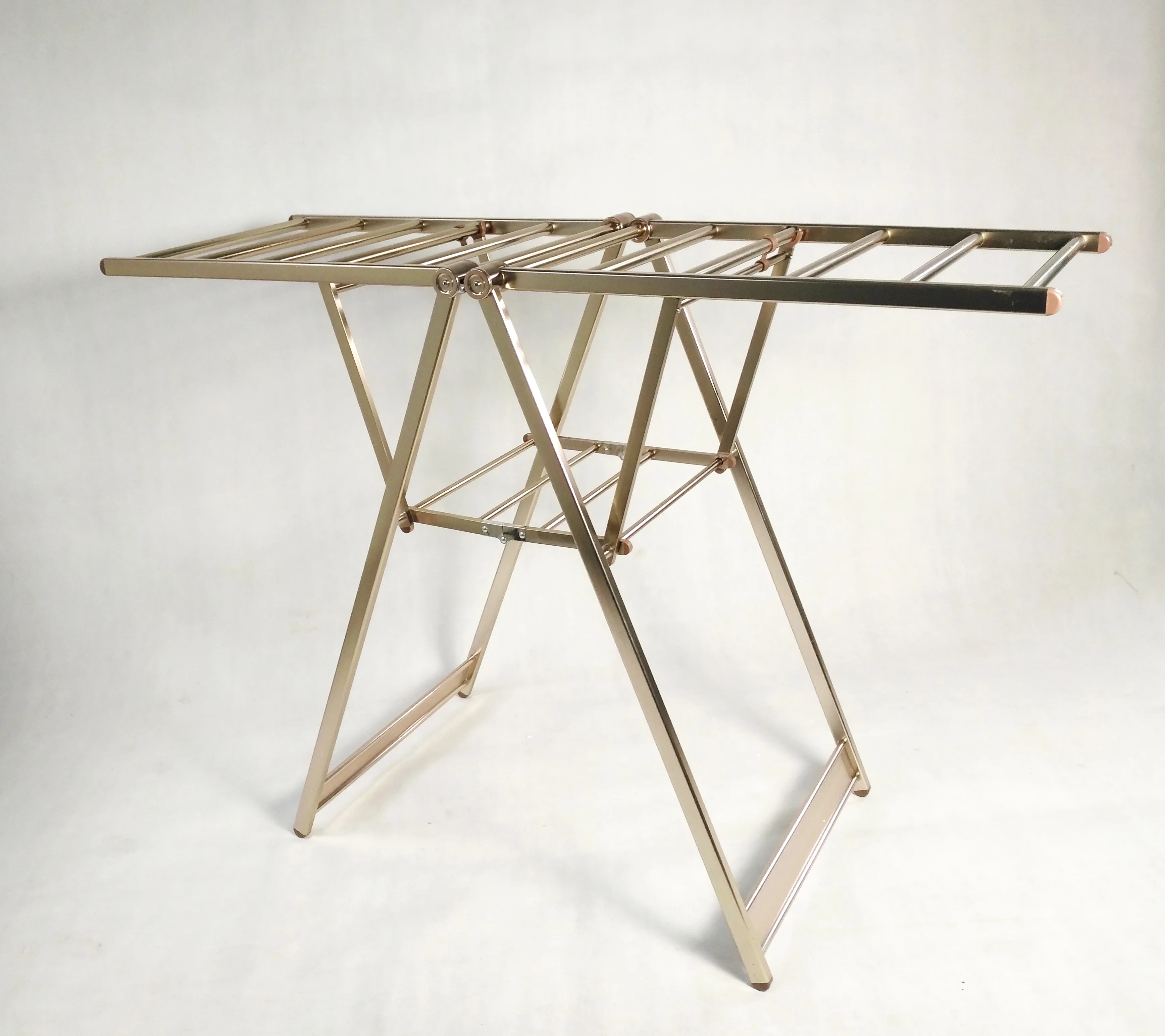 AL-8019C-1.3  Aluminum Alloy Foldable Hanger Clothes Drying Rack Cloth Dryer Stand Folding Garment Laundry Rack