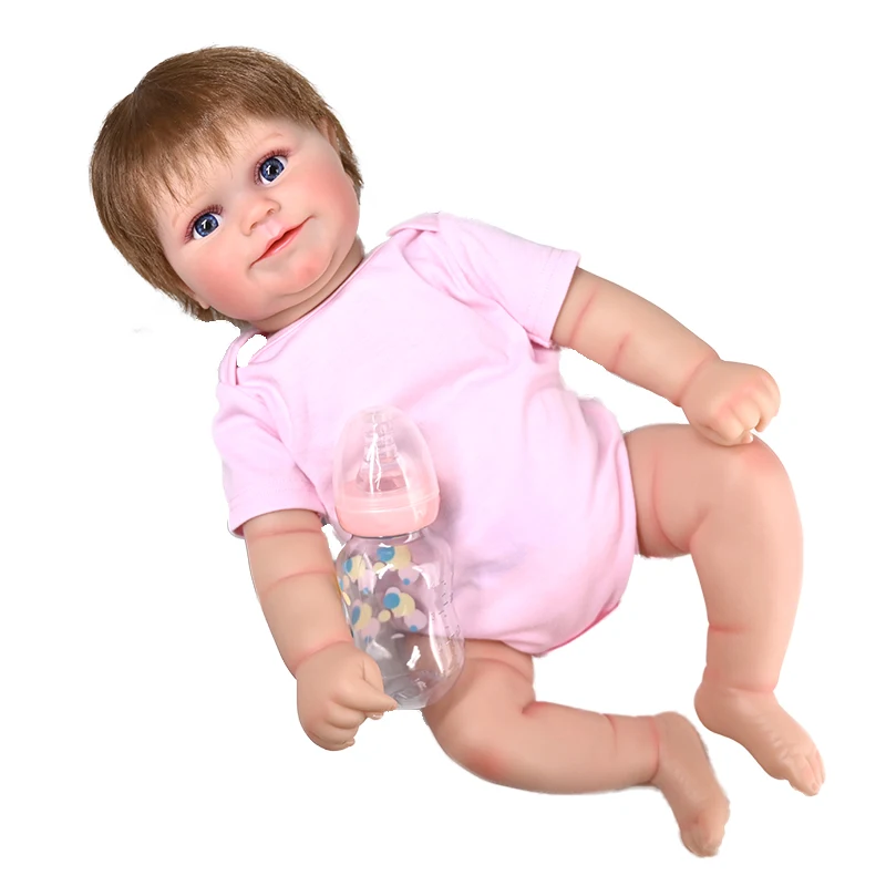 Custom Doll Fashion Vinyl Rebirth Doll Soft Rubber Simulation Baby For Birthday Christmas Gift Lifelike Reborn Dolls