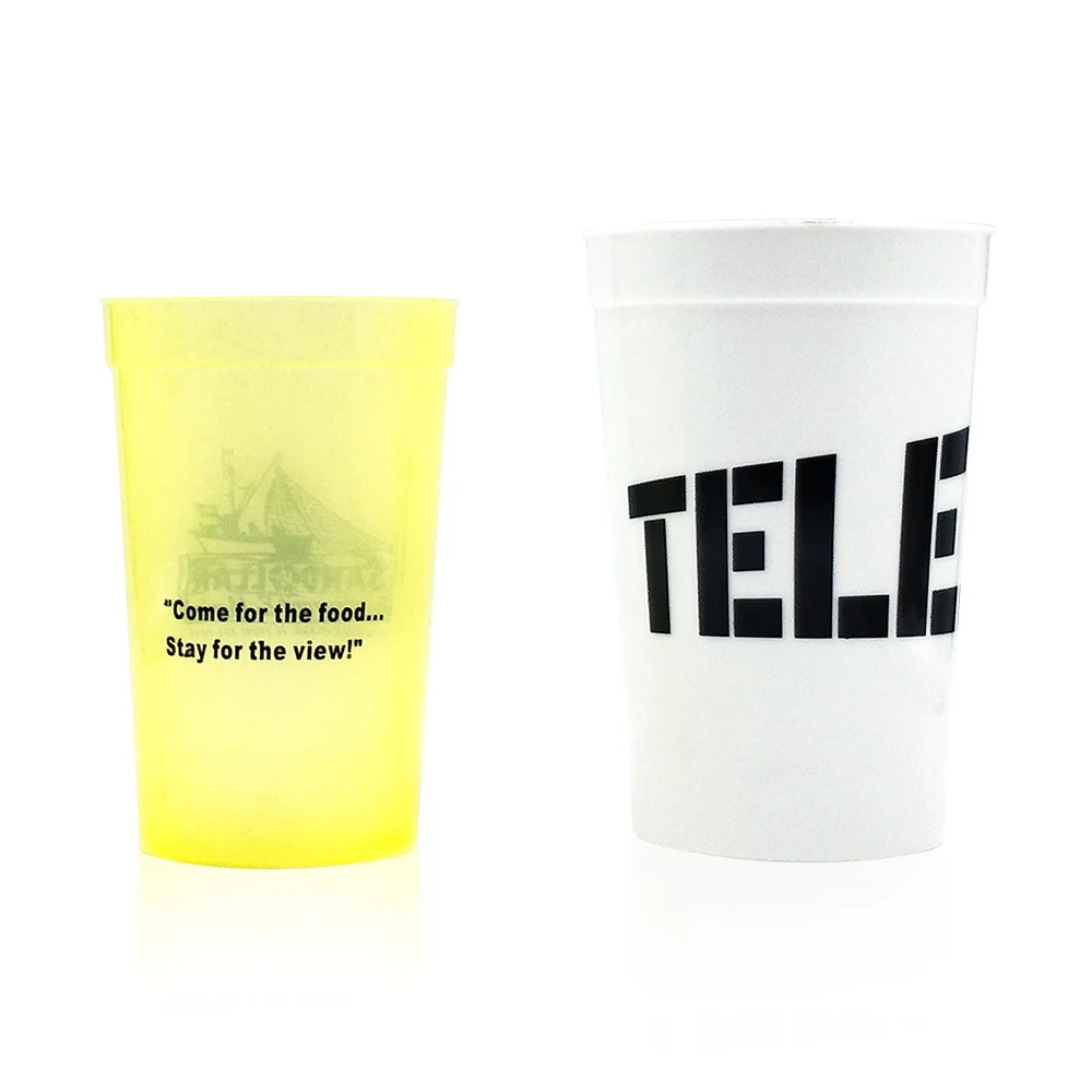 
U shape custom plastic drinking cup 