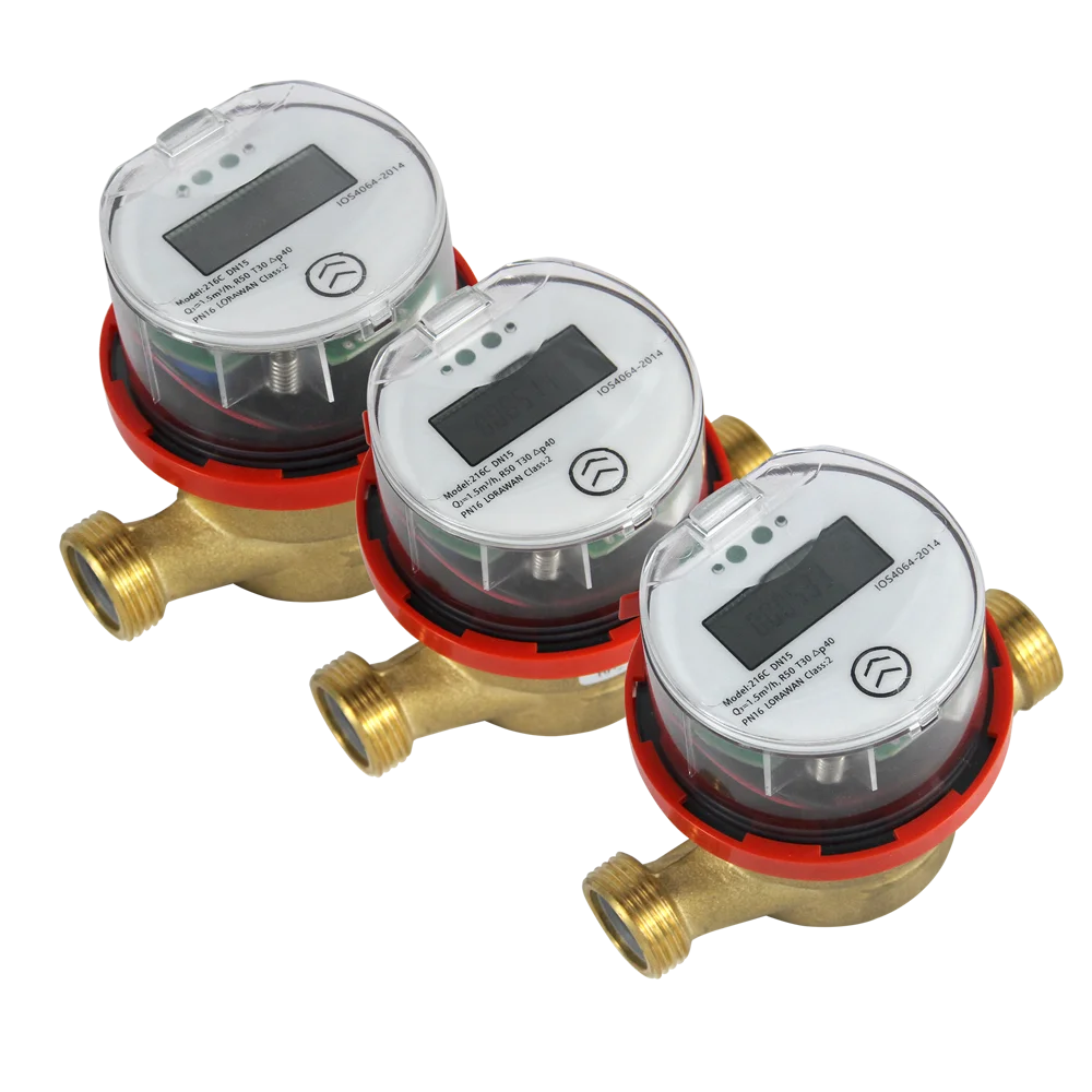 Zhongpei domestic water meter/ DN15 single flow non-valve /smart brass water meter with LORAWAN module