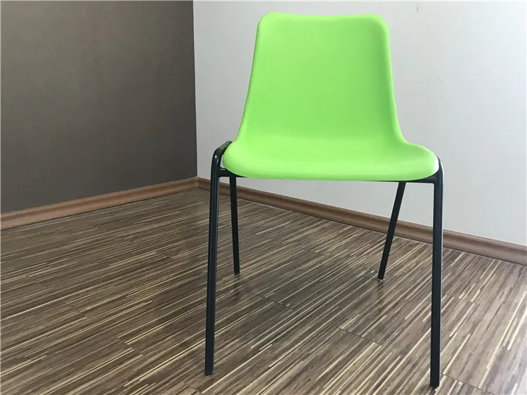 Wholesale Beautiful New Hot Modern Promotion Event School Student Meeting Chair Plastic Stacking Chair With Metal Leg