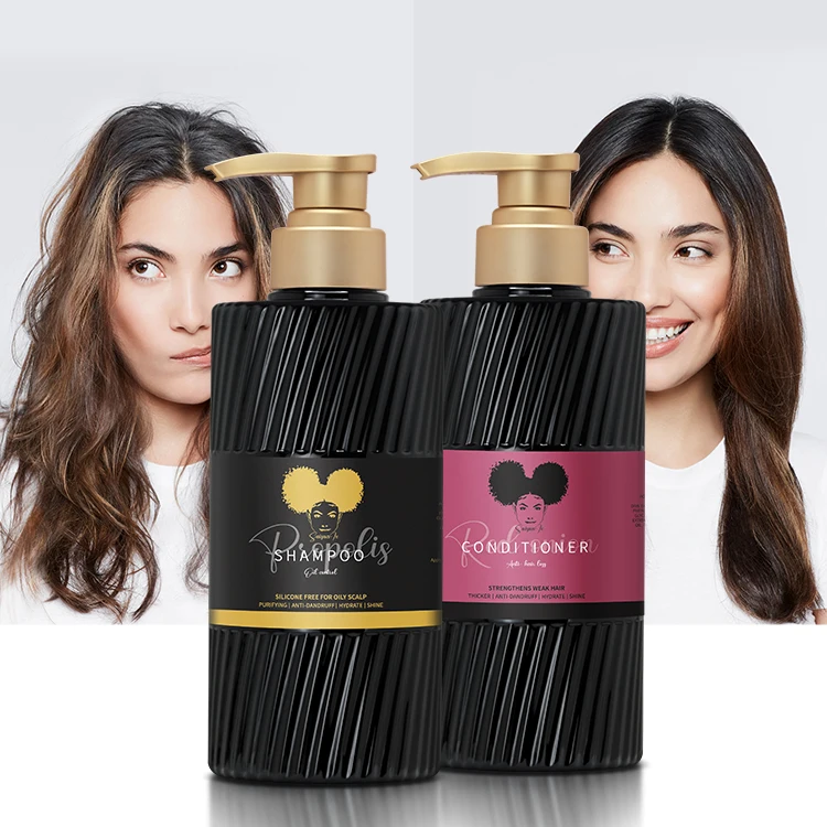 Wholesale Natural Herbal Propolis Oil Control Anti-Dandruff Hair Care Private Label Organic Natural Silk Keratin Shampoo