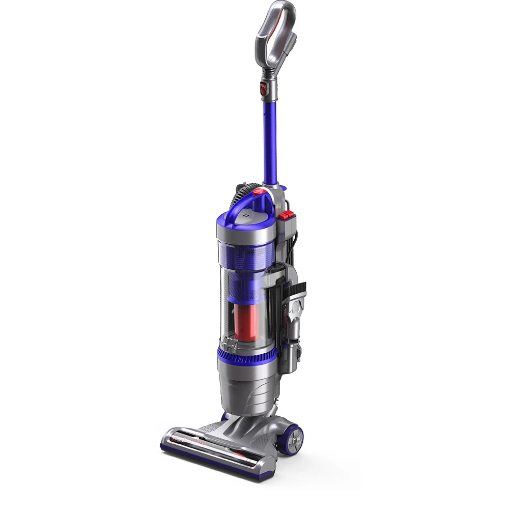 upright vacuum cleaner with small extra turbo brush on body