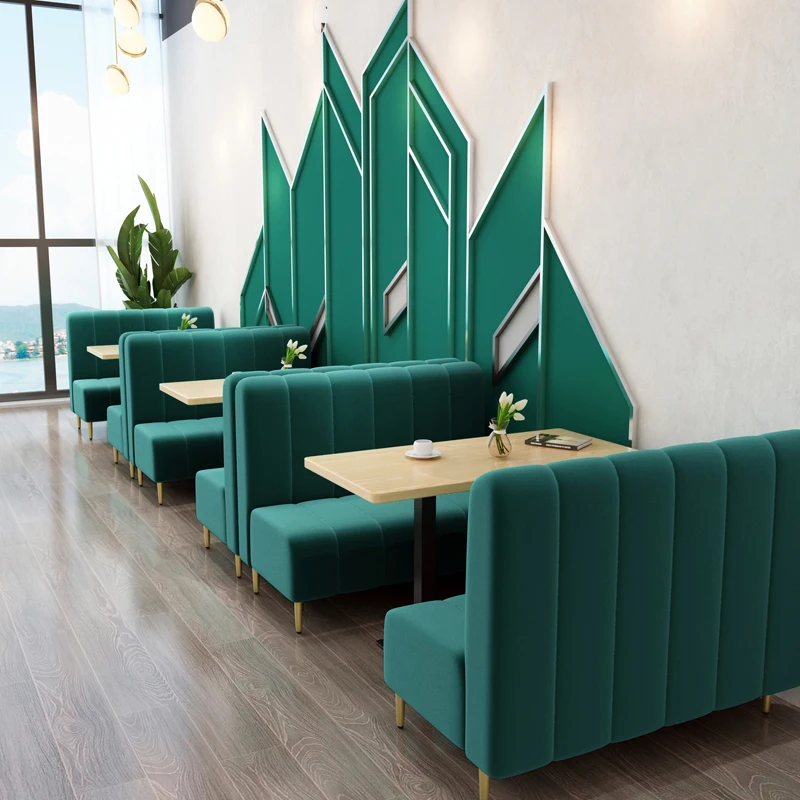 
New Design Modern series restaurant booth sofa and table sets 