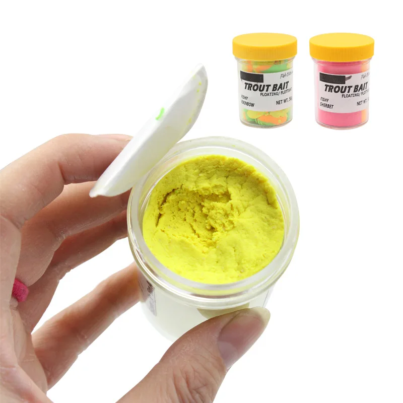 52g Garlic Flavor Powerbait Floating Fish Salmon Trout Fishy Smell Plastic Soft Bait lure Fishing Attractants Scents