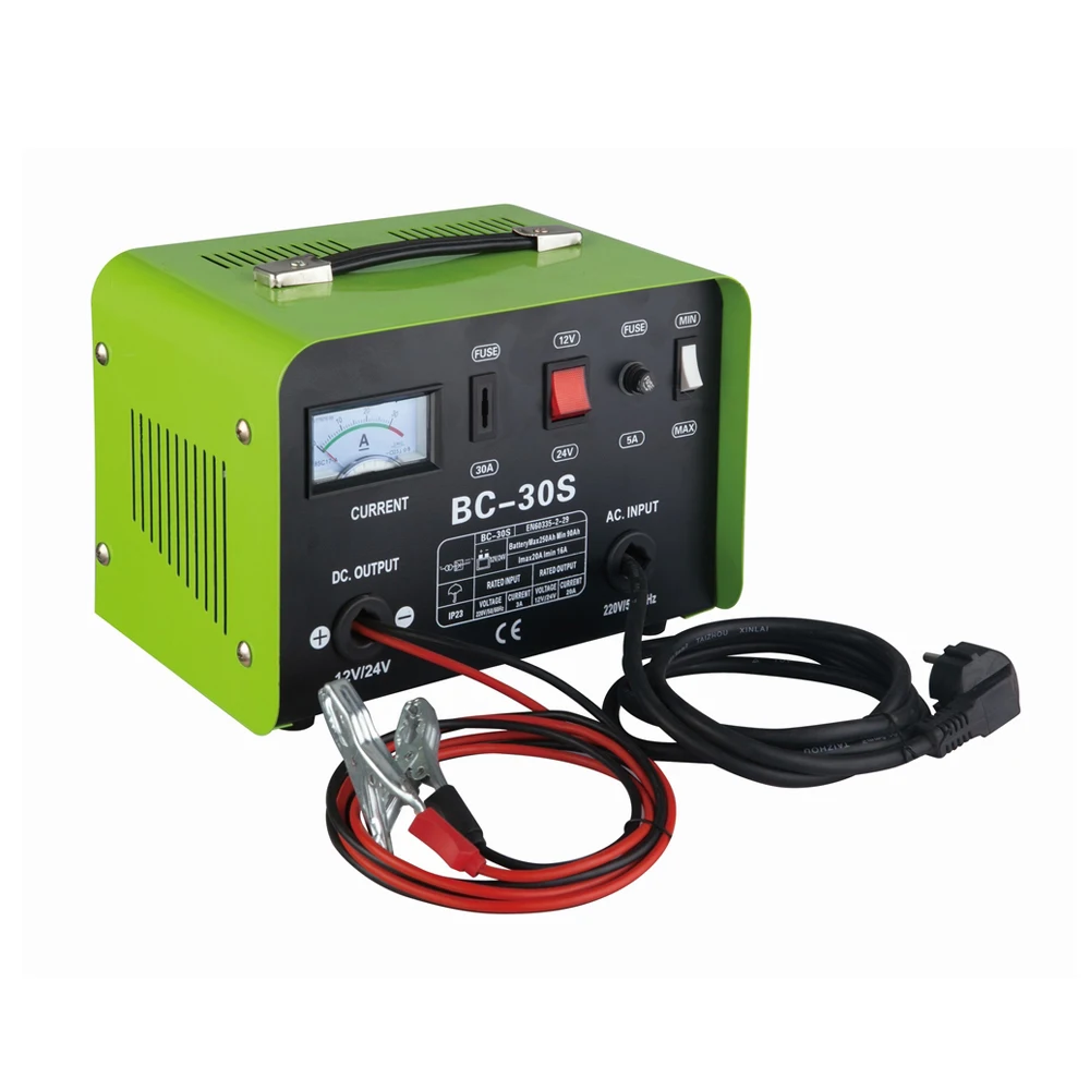 Hot sale best price electric cargador de baterias rohs 220v portable car lead acid battery charger 12v 24v