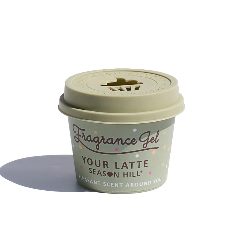 Peach Oolong Tea ice cream packaging gelato container tubs  Car Solid Balm for Toilet Bathroom Restaurants