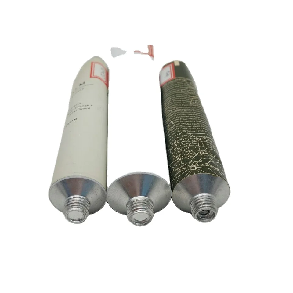 Custom 30ml 50ml 100ml 120g Matte Black Manual Squeezer Cosmetic Aluminium Toothpaste Tube Hand Cream Tube Packaging