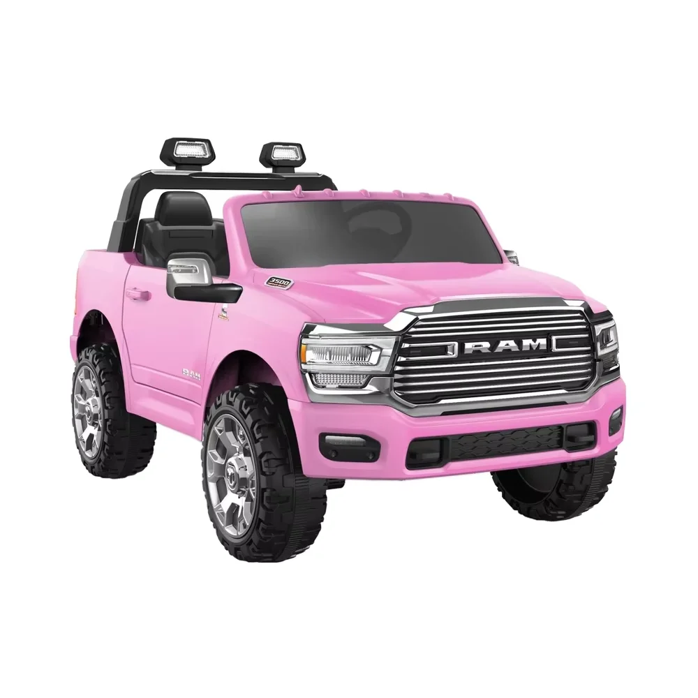 2024 Unisex New Licensed RAM 3500 Ride-on Electric Car Remote Control Power Baby Toys Power Source Battery Made of Plastic PC