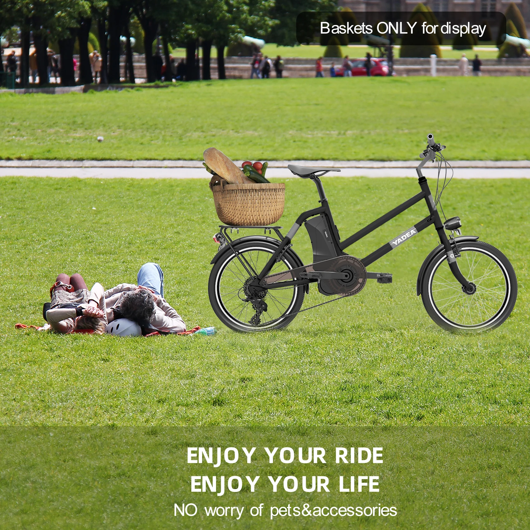 27.5 Inch Wheel Yadea YT300 Eu Warehouse E Bicycle Cycling Mid Motor 250W 36V Vintage Women Electric Ciy Bike