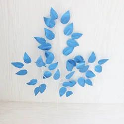 ficus Artificial branches colorful leaf red yellow white leaves  Christmas tree party Halloween decorative ornament garten 2021