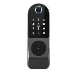 Competitive Price S812-2 Digital Door Lock Card Password Key Fingerprint Wifi Smart Tuya App Home Lock Door