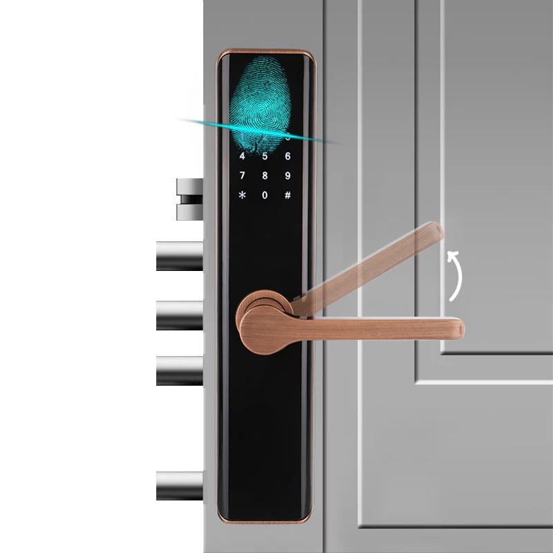 Smart security smart lock identification fingerprint mobile phone remote control fechadura digital electronic smart door lock