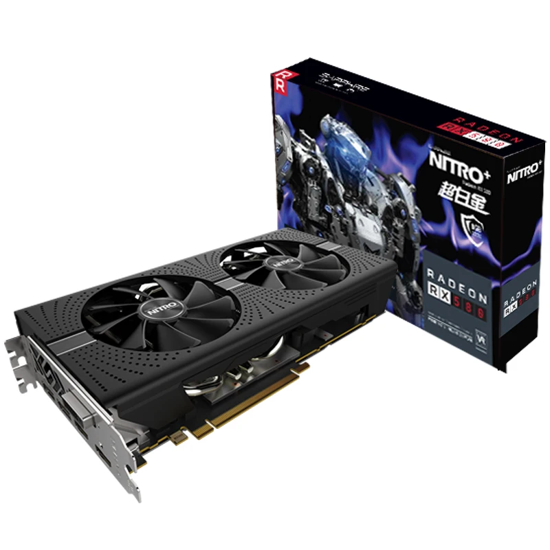 Лучшая цена Китай оптовая продажа игровые видеокарты б/у AMD RX 580 8G Gpu графическая карта 8