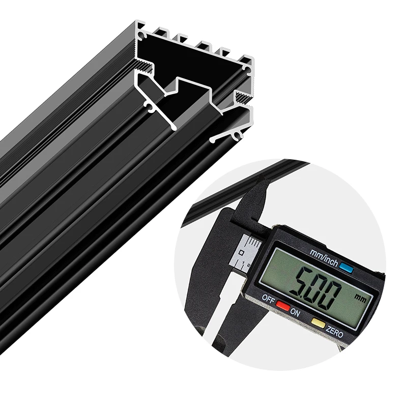 High Quality Magnetic LED Track Rail System 48V Aluminum Magnetic Track Light Profile For Uk Russia Stretch Ceiling