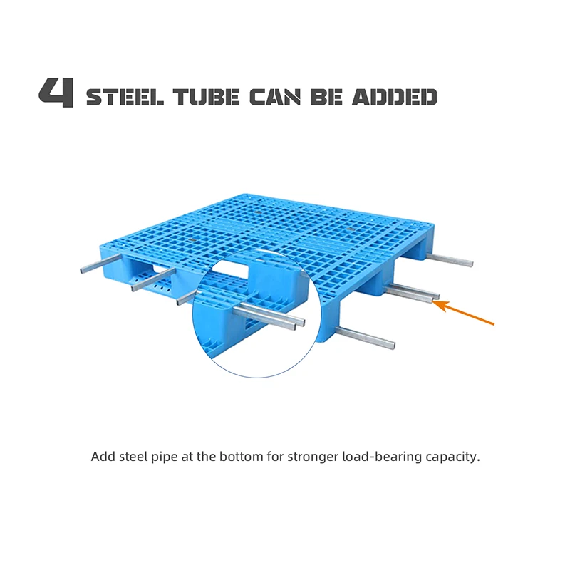 Chinese suppliers  supply industrial racking 3 skids reinforced plastic pallet for export use