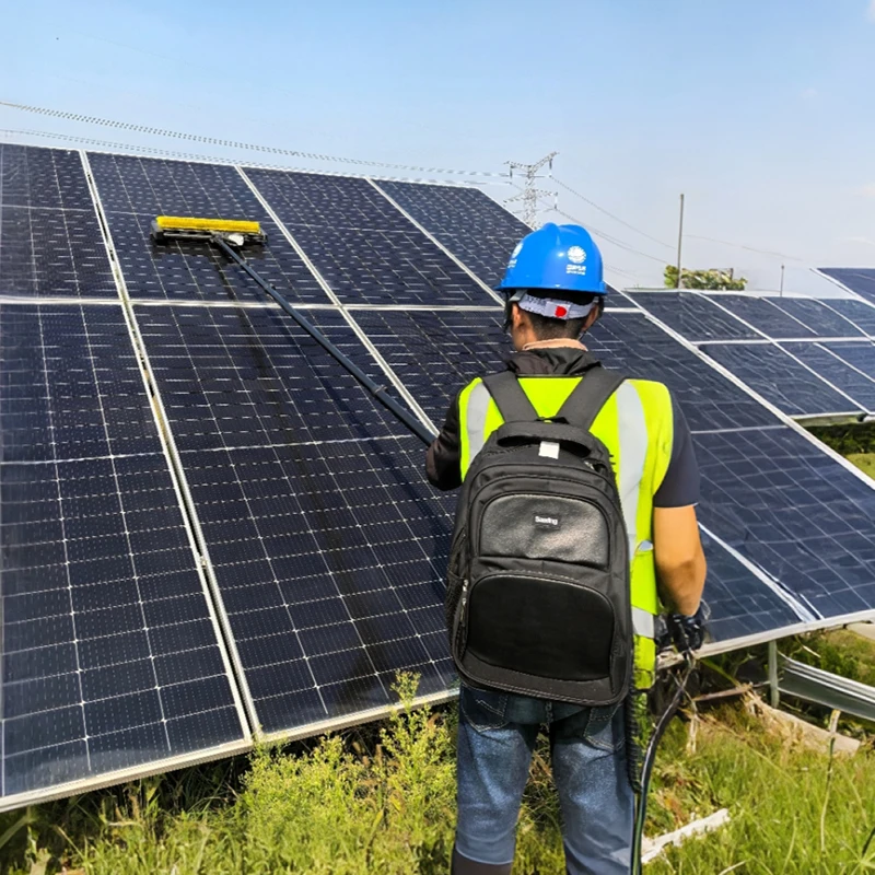 Brushless Motor Electric Roller Brush Solar Panel Cleaning Brush High Efficiency Solar Panel Wash Cleaning