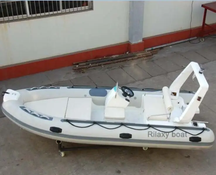 Rigid Inflatable Fiberglass Pontoon Boat