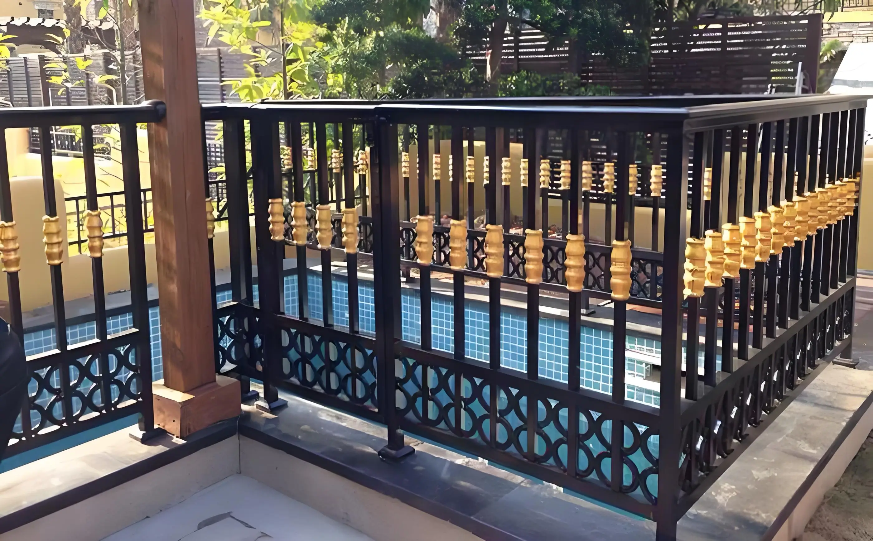 High Quality Aluminum Fence Fencing Trellis & Gates American Style