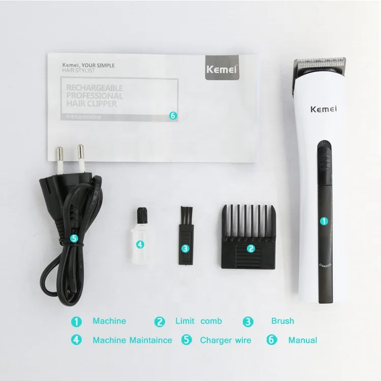 Kemei Electric Hair Clipper Manual Hair Trimmer for Barber and Family KM 2516