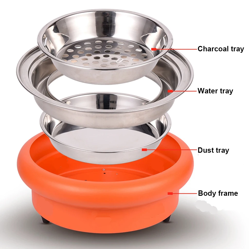 Cenhot High-Capacity Restaurant Smokeless Charcoal Samgyupsal Grill Commercial Charcoal BBQ Grill
