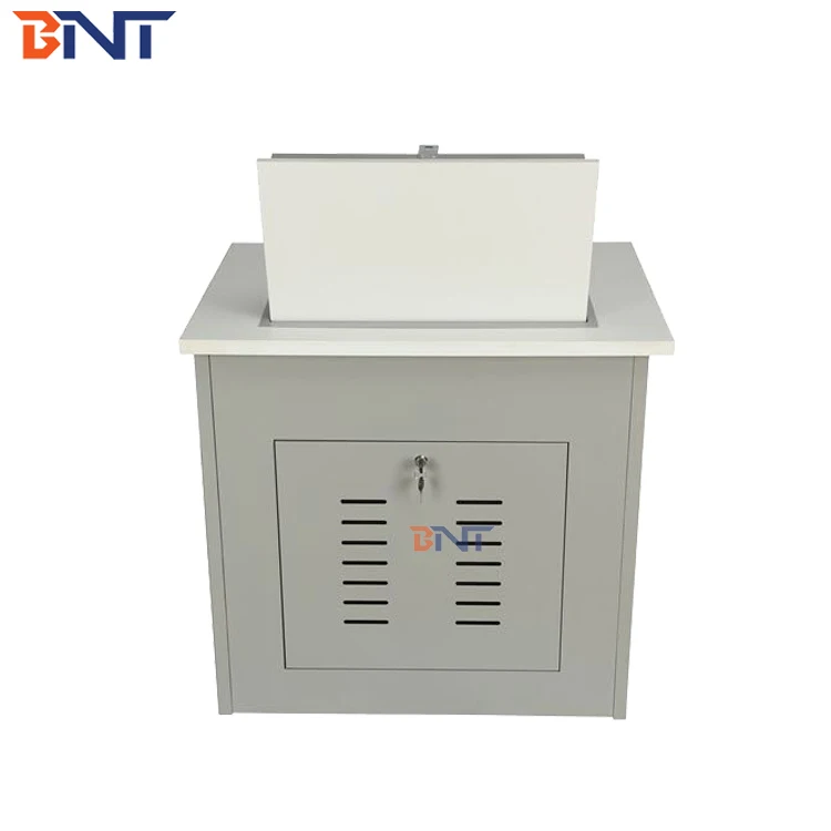 19-22 inch office desk pop up flip computer monitor safety desk