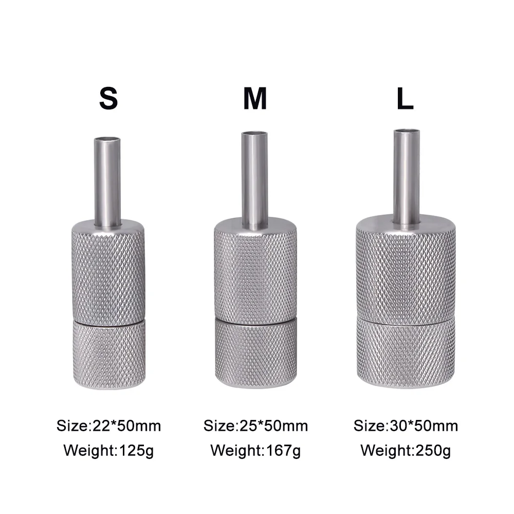 Stainless steel self-locking Tattoo grip (22mm 25mm 30mm) for coil tattoo machine and rotary tattoo machine