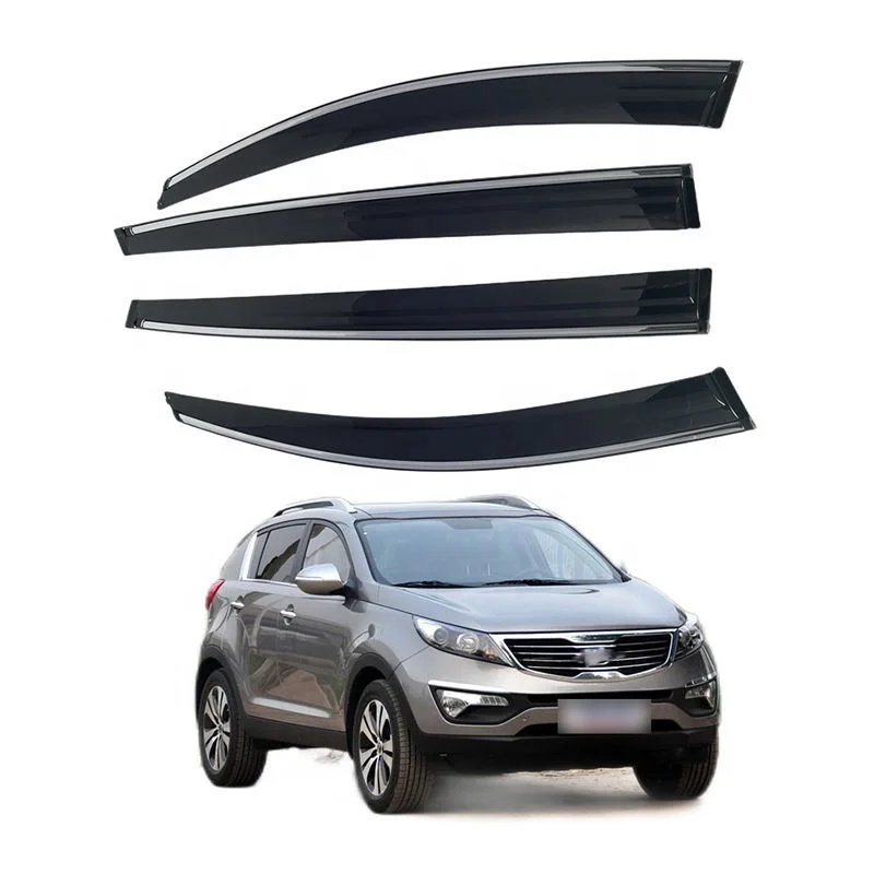Car Black windshield Rain deflector door visor for Kia 2012 2011-2017 Sportage Accessories