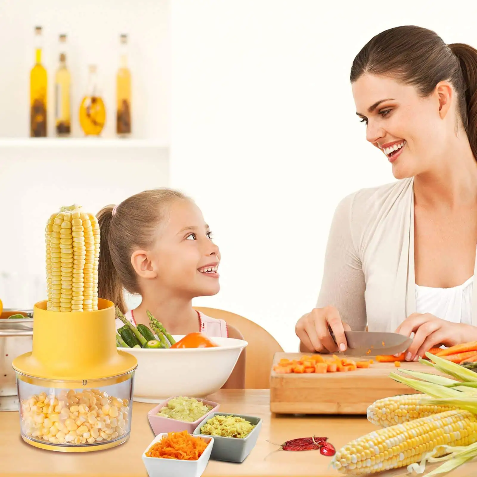 Fruit and vegetable tools Baby Food Grinder Stainless Steel Corn Peeler Corn Sheller Thresher Corn Stripper Vegetable Grater