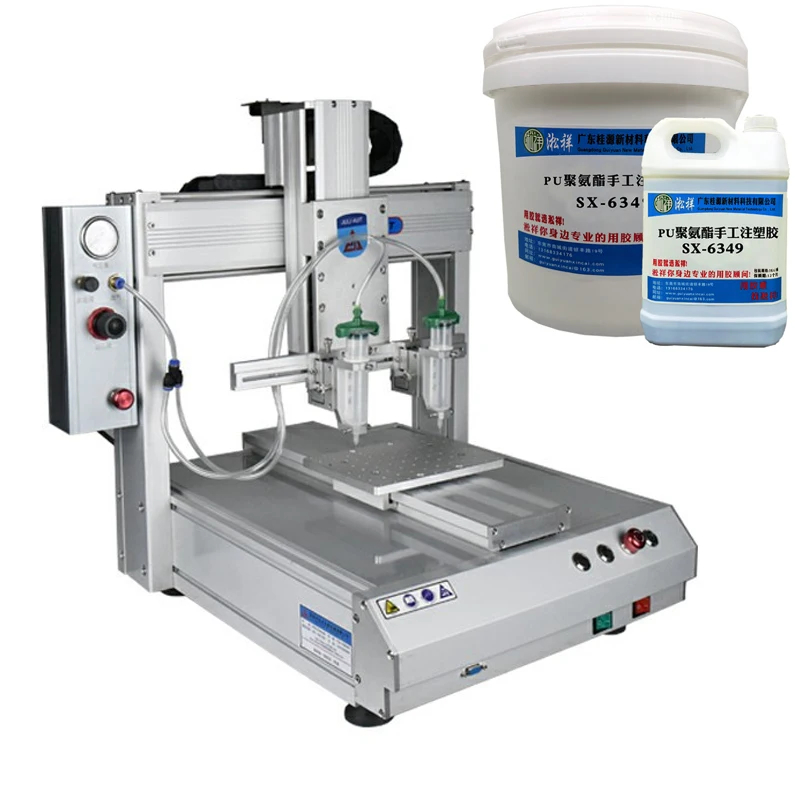 3 оси автоматическая жидкость распределяет эпоксидной смолы дозирующая без каких-либо-капельная сосать-задний клапан эпоксидный клей дозирующая