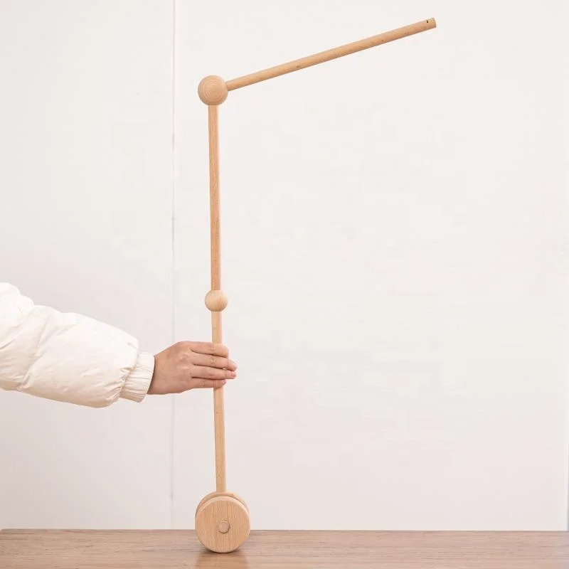 Wooden Bed Bell Bracket Flexible adjustable Baby Bed Bell Holder Extension Tool Baby Bed Bell Baby Mobile Frame