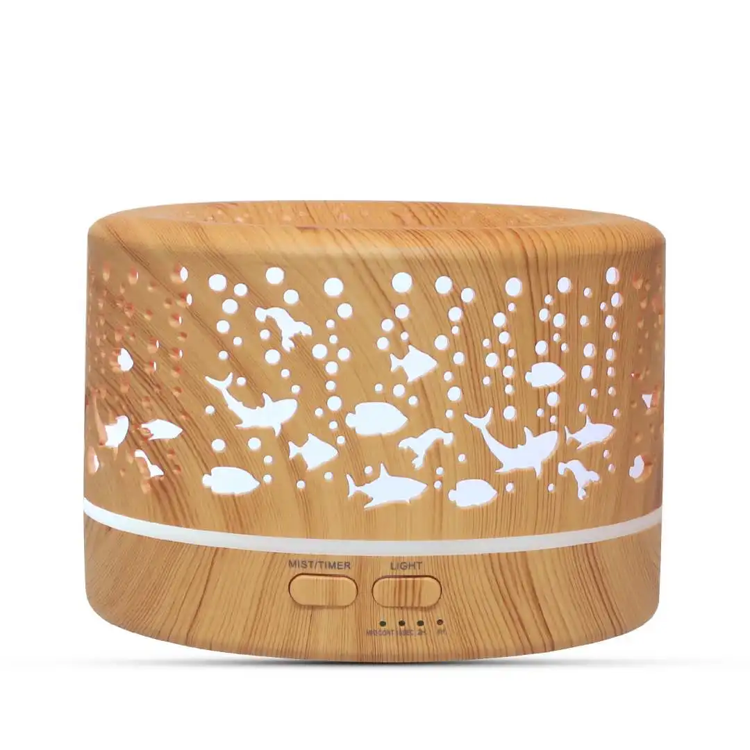 2020 New 700ML Essential oils Diffuser Ultrasonic Quiet Mist Aromatherapy Air purifier humidifier  7 Colors Light For Large room