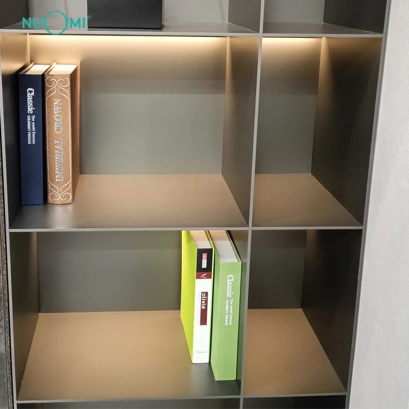 NUOMI Surface mounted triangular oblique light strip installed on the bookcase led closet lighting