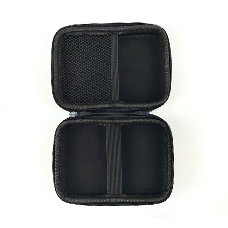 Custom Plaid Charger Box Black Square Data Cable Carrying Bag Travel Hard EVA USB Cable Case