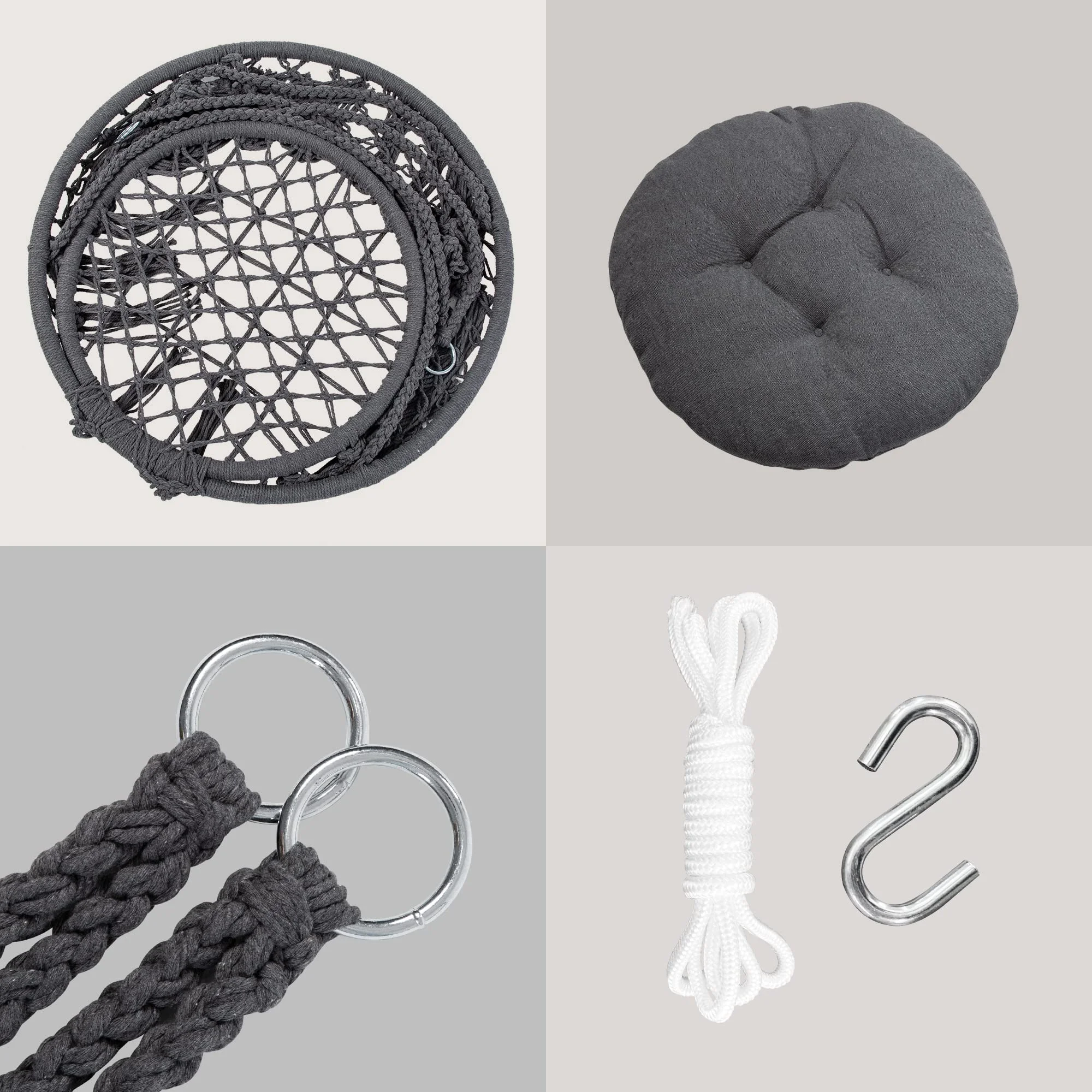 Hammock Chair with Pocket for Books and Ipad  Use Put Hanging Chair Swing  Garden Chair Hanging Swing