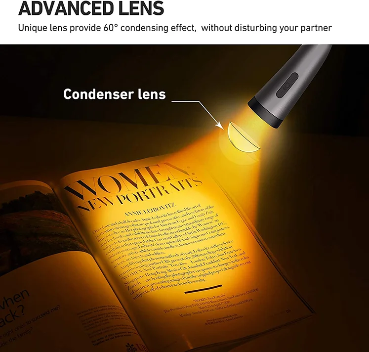 Free Sample Amazon Best Sale Dropshipping OEM Bed Hotel Hands Free Brightness Usb Portable Led Bed Reading Light Book Lamp