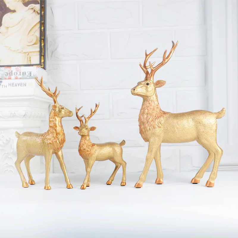 European creative bedroom living room study porch home decoration furnishings crafts simple and practical deer ornaments