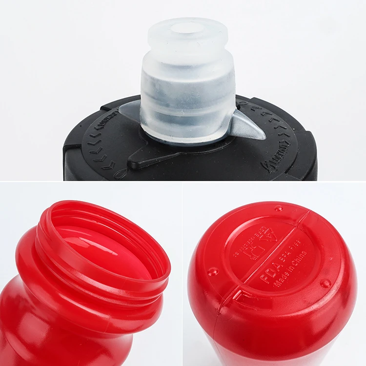 Custom Reusable BPA Free Squeeze Biking Hiking Cycling 550ml750ml Water Bottle PE Plastic Sports Water Bottle