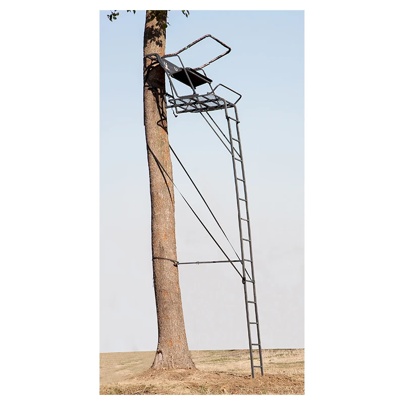 Heavy duty 2 men steel deer hunting treestands Simple tree climbing ladder tree climbing tool