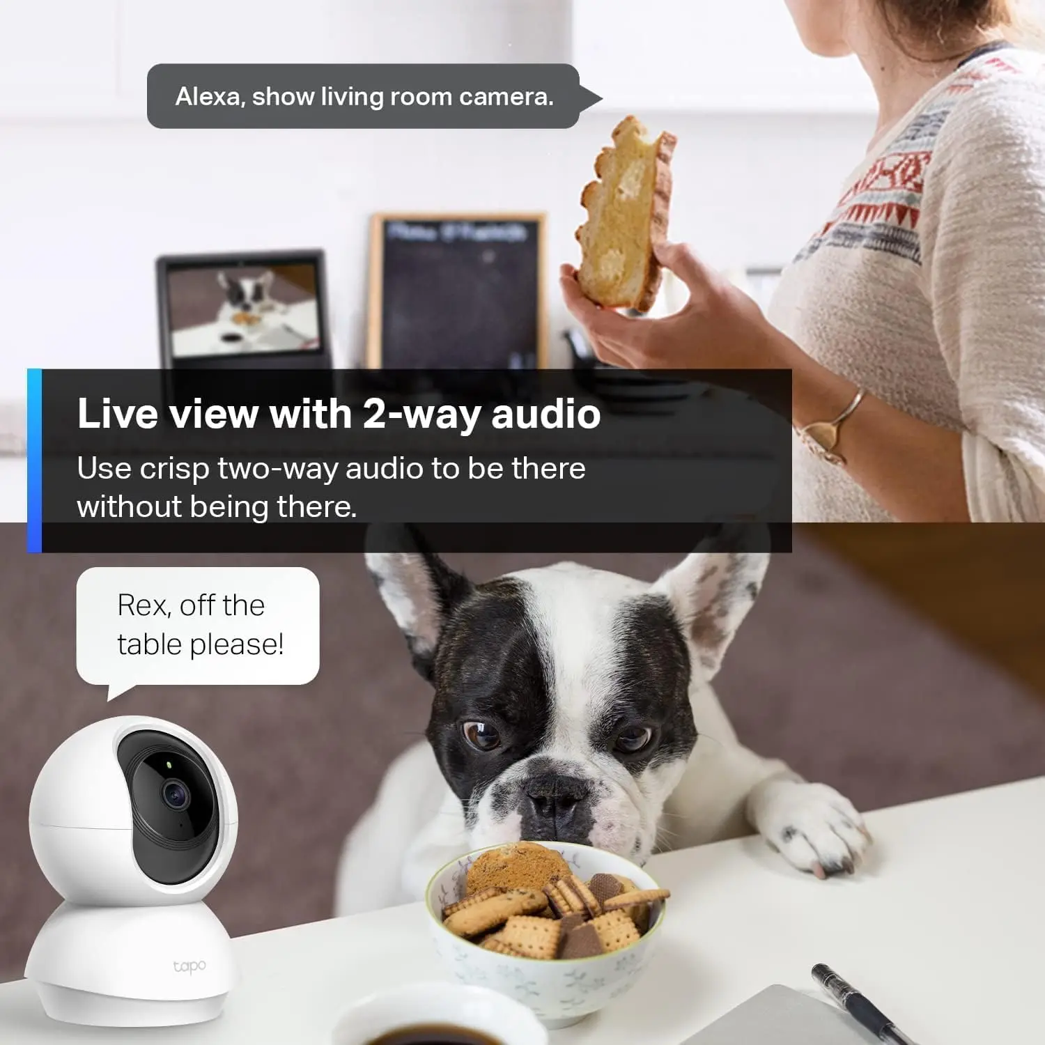 TP-Link 2025 new C200 Pet Tracker Camera 1080P Pan/Tilt Security Camera Night  Motion Detection 2-Way Audio Cloud SD Storage