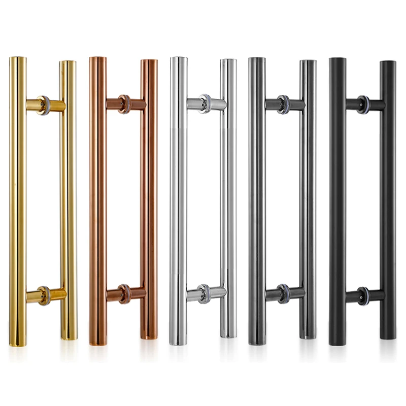 H Type Stainless Steel Sliding Pull Door Bathroom Accessories Shower Door Glass Handle