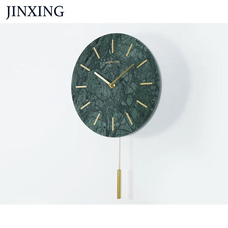 Professional Design New Product Natural Stone Marble Clock Gift/office Decoration Clock Craft